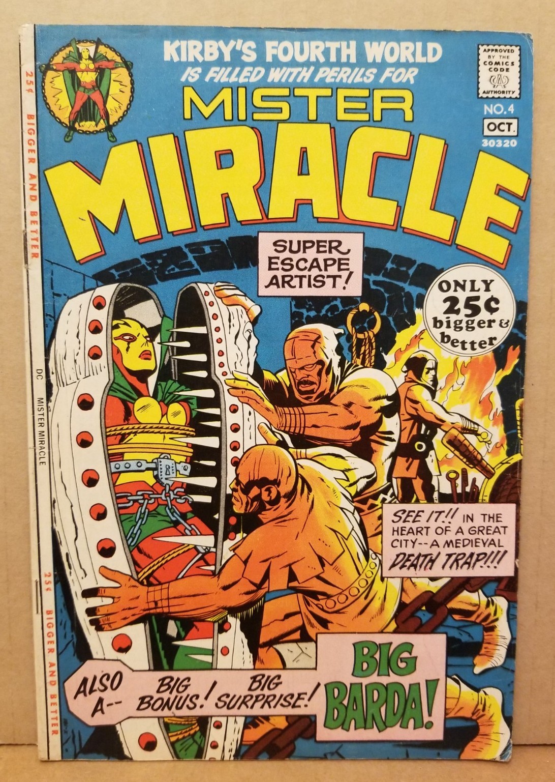 MISTER MIRACLE #4 (VG-) 1ST BIG BARDA APPEARANCE DC 1971 JACK KIRBY KEY