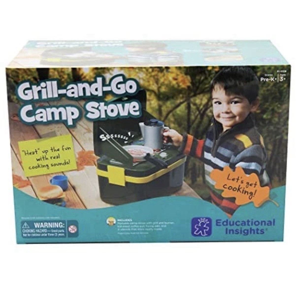 Cook And Grill, Camping Set, Toy Pretend Cook, Learning Set For Kids Pre- k & Up
