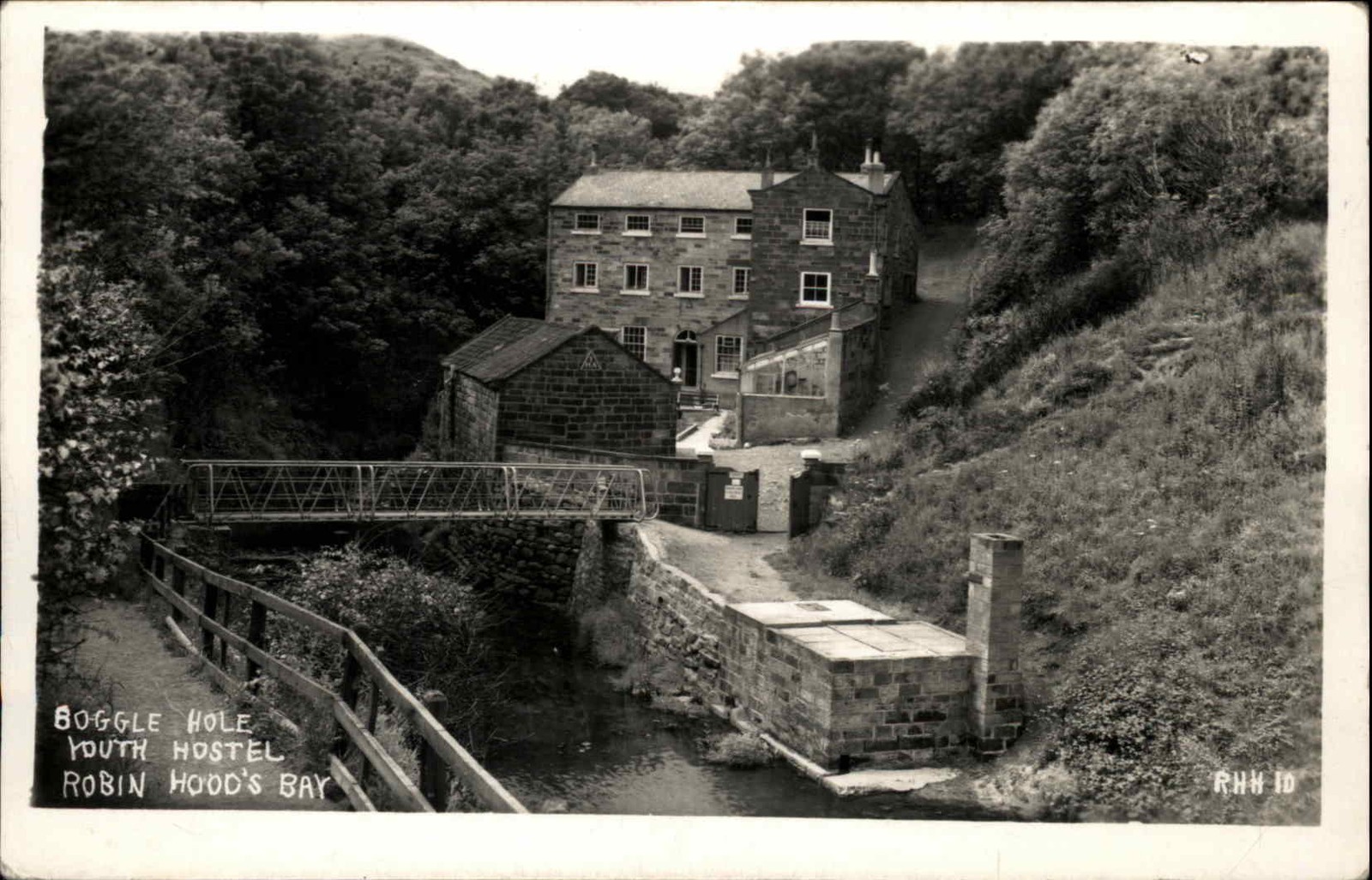 ROBIN'S HOOD BAY NORTH YORKSHIRE Boggle Hole Youth Hostel RPPC