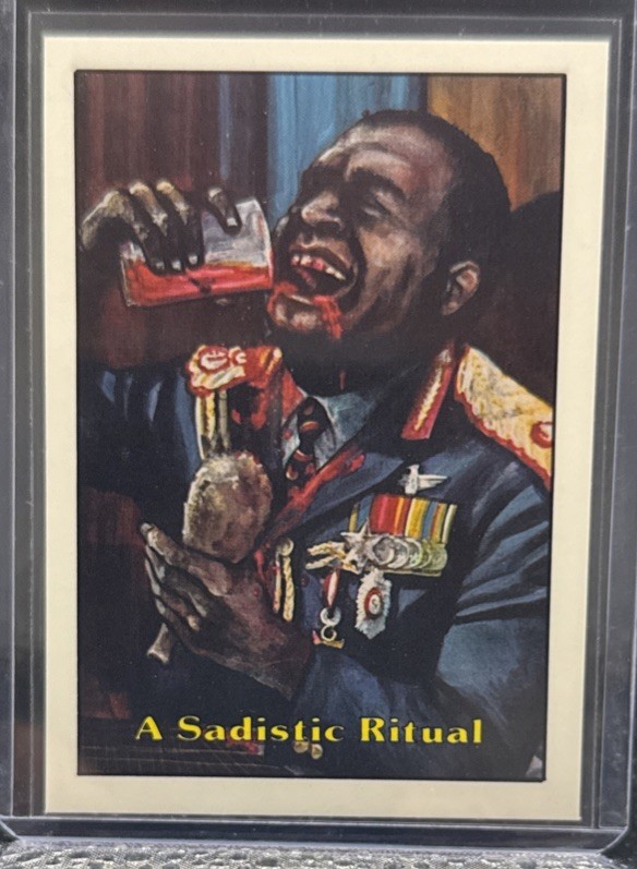 1987 Piedmont Candy Co Terrorists Attack #7 Uganda Dictator Idi Amin Rookie