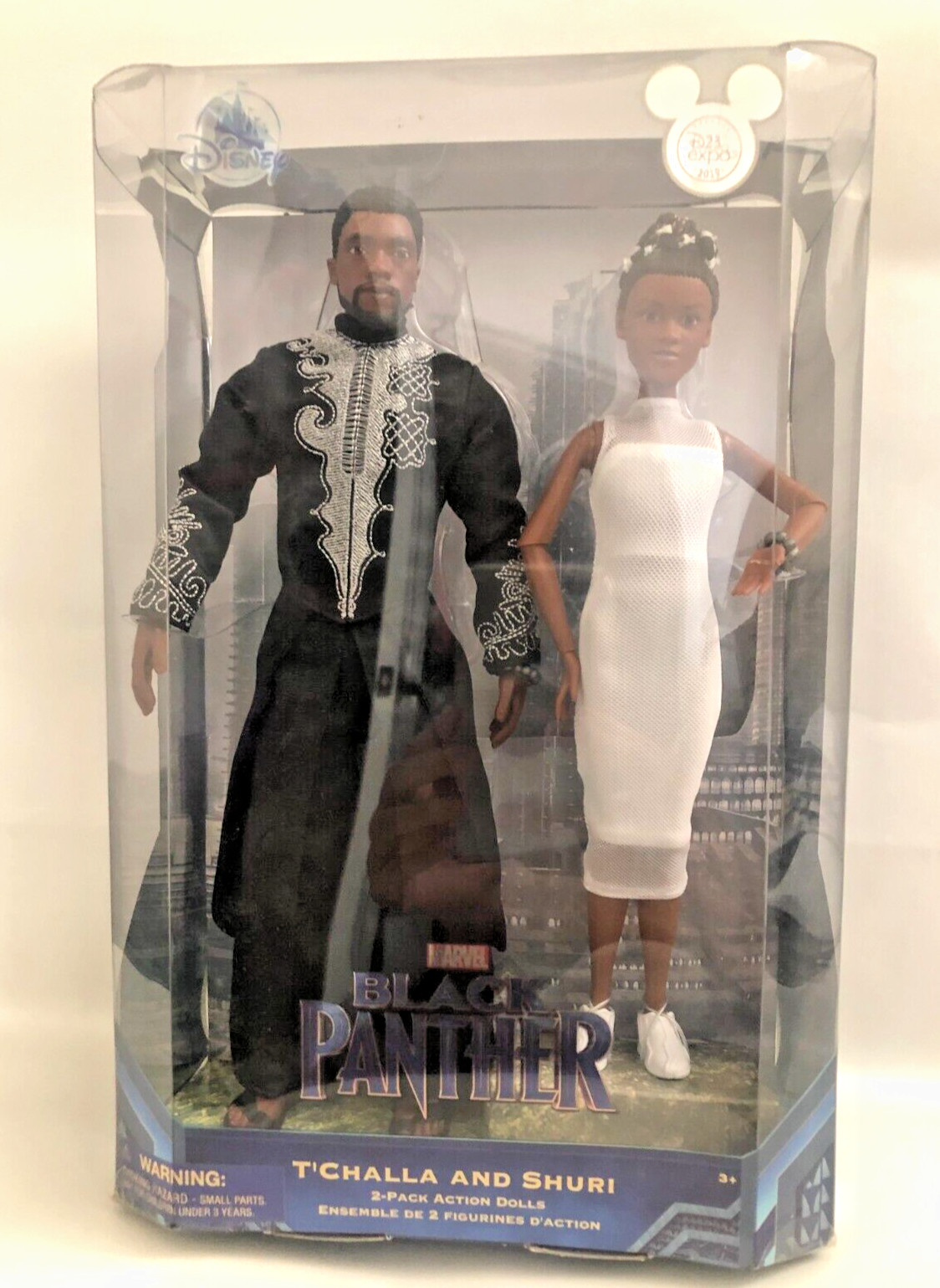 Brand New D23 EXPO 2019 T'CHALLA AND SHURI 2-PACK DOLL SET RARE