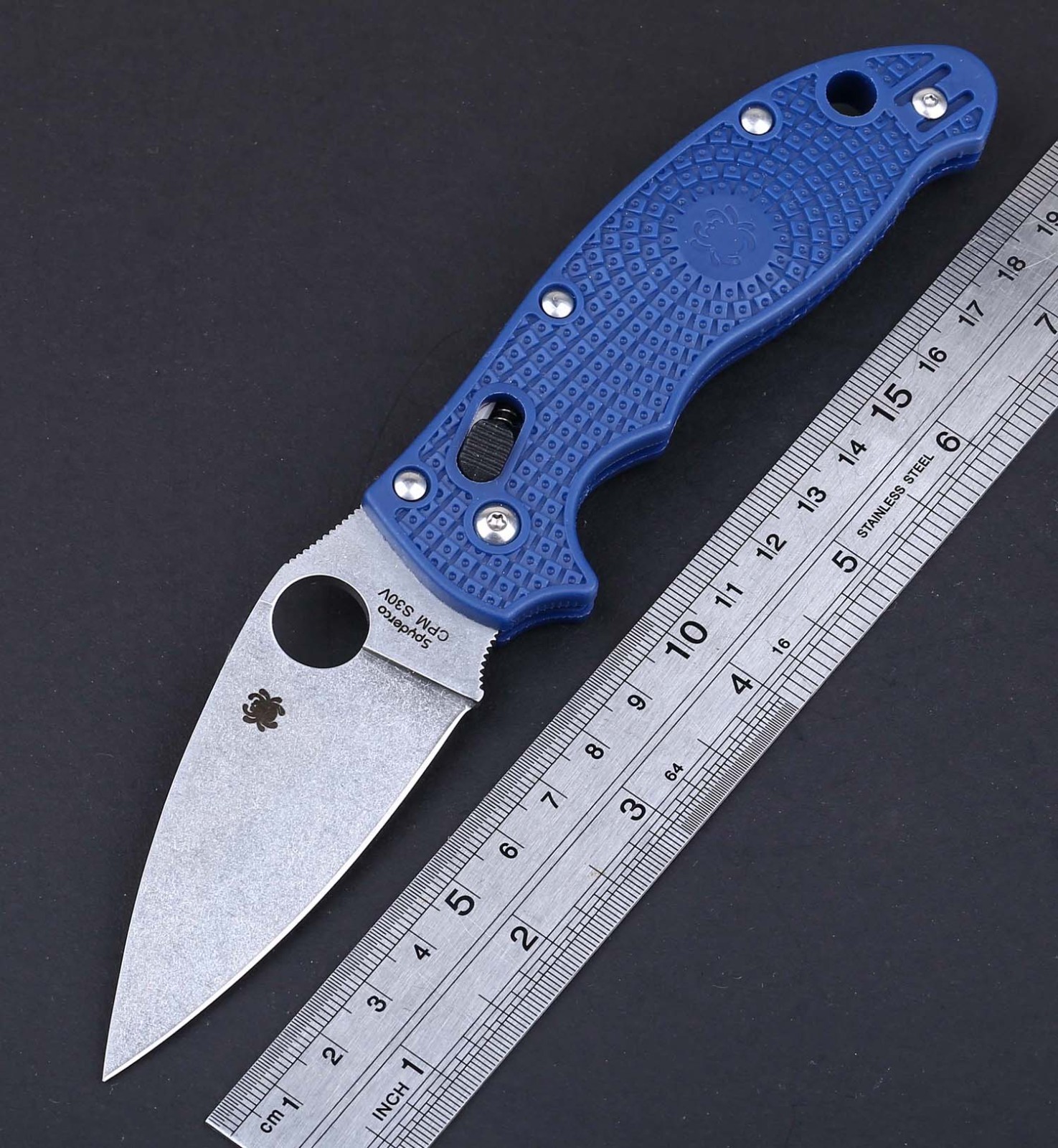Blue Nylon Fiber Handle Axis Lock Light Weight Camping Pocket Tactical Knife