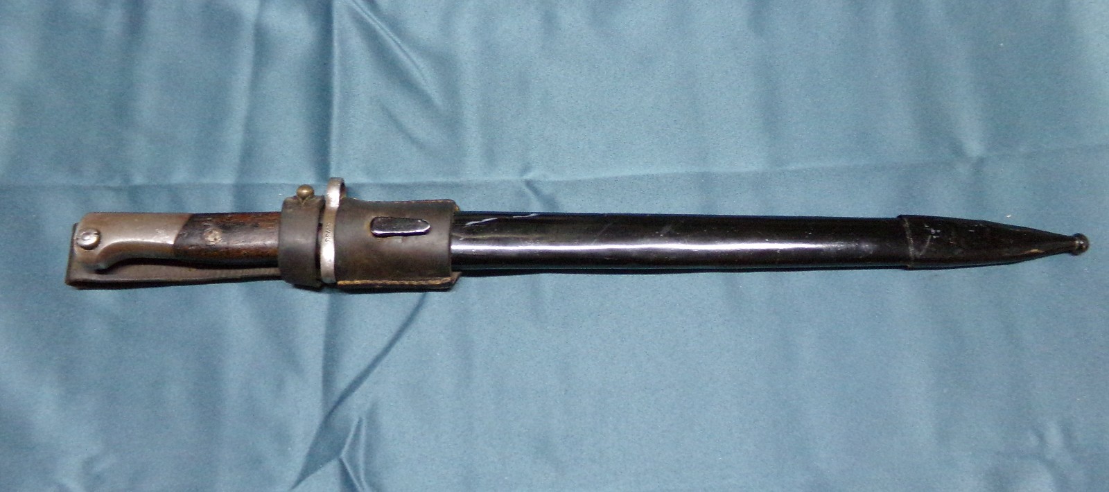 Yugo M24 Mauser Bayonet Scabbard Leather Frog, Maker BT3  Vojno Tehnicki Zavod
