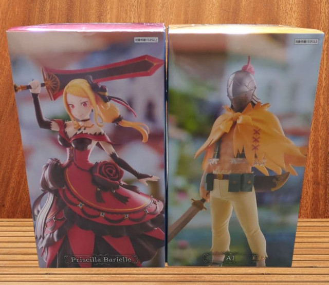 Re:ZERO Royal Selection Candidate & Knight Figure Priscilla & Al Set of 2 NEW