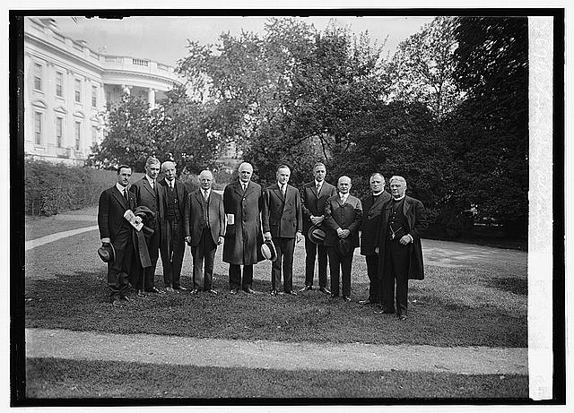 Photo:Washington DC Lord\'s Day Alliance Group 1923 Men Outside White House
