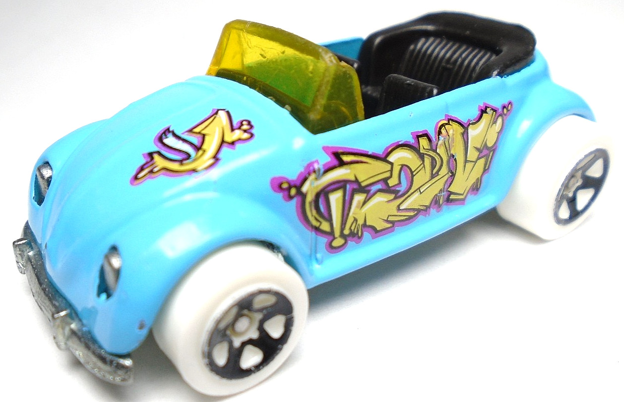 2013 HOT WHEELS HW GRAFFITI RIDES VOLKSWAGEN BEETLE BLUE 1:64 DIECAST 2 1/2\