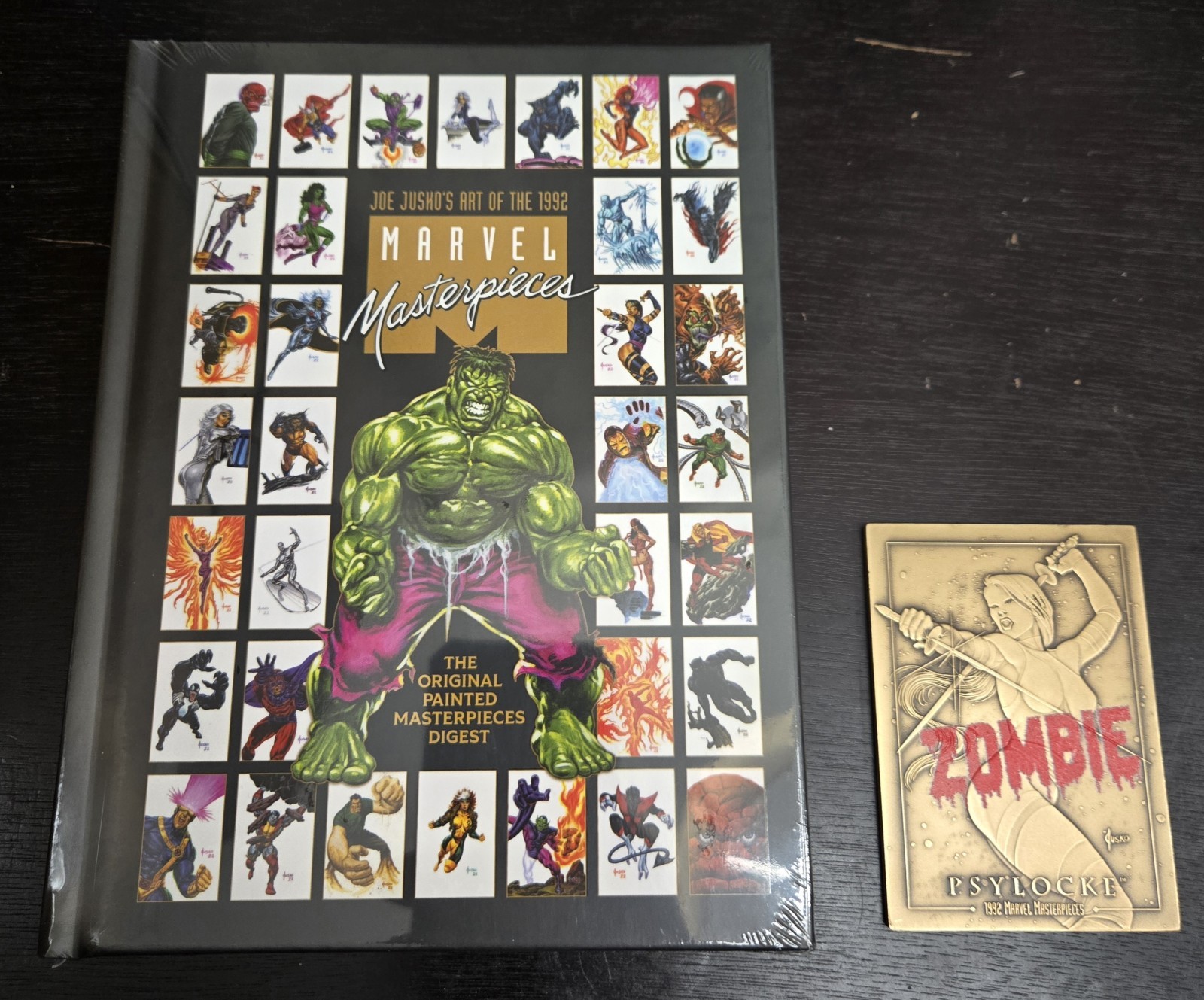 Joe Jusko Marvel Masterpieces Sealed Digest + Psylocke RED Zombie Bronze #055