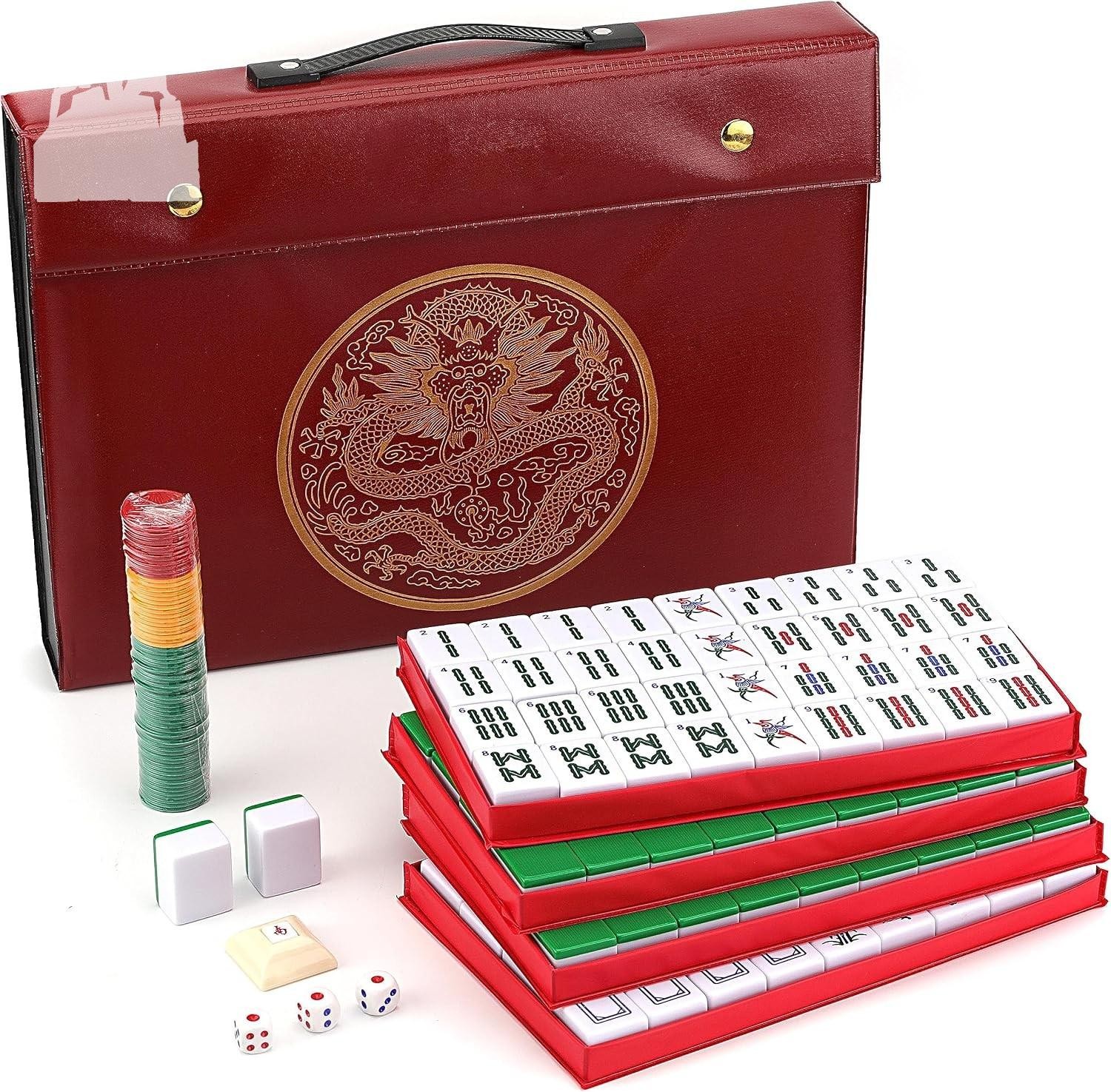 Chinese Mahjong Set X-Large 146 Numbered Melamine 1.5\