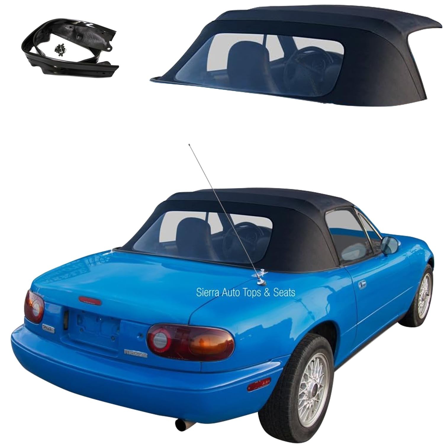 Sierra Auto Tops Convertible Top Replacement for Mazda Miata MX5 1990-2005, C...