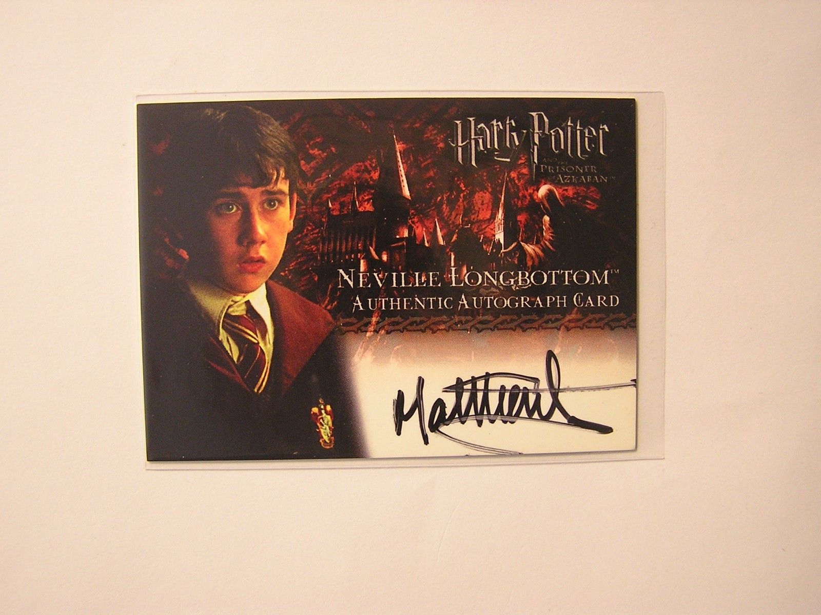 Harry Potter-Matthew Lewis-Neville Longbottom-POA-Movie-Signature-Autograph Card