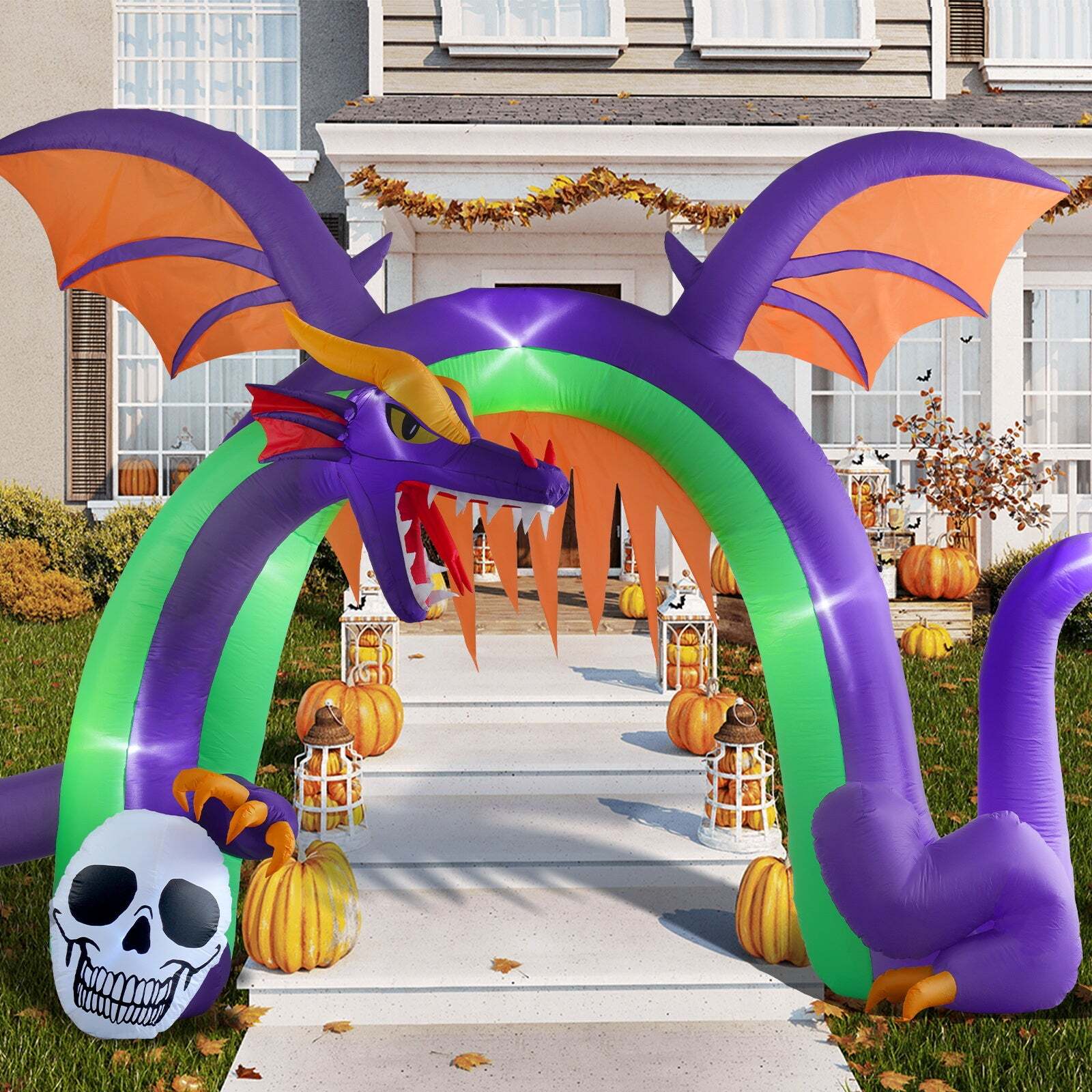 Dragon Archway 9ft Halloween LED Inflatable