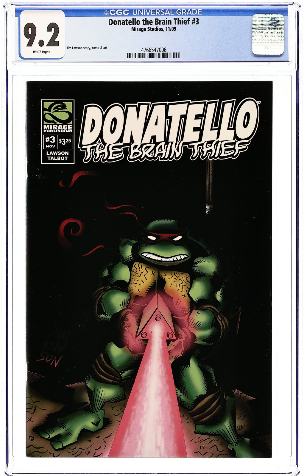 Donatello Brain Thief #3 CGC 9.2 2009 4766547006