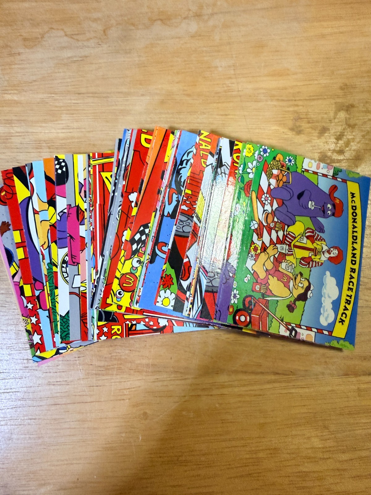1996 Collect-A-Card McDonaldLand 500 — Complete 50 Card Base Set