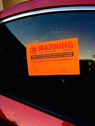 ⭐TOP PICK⭐ LOT OF 10 NO ILLEGAL PARKING VIOLATION WARNING STICKERS (1100+ SOLD)