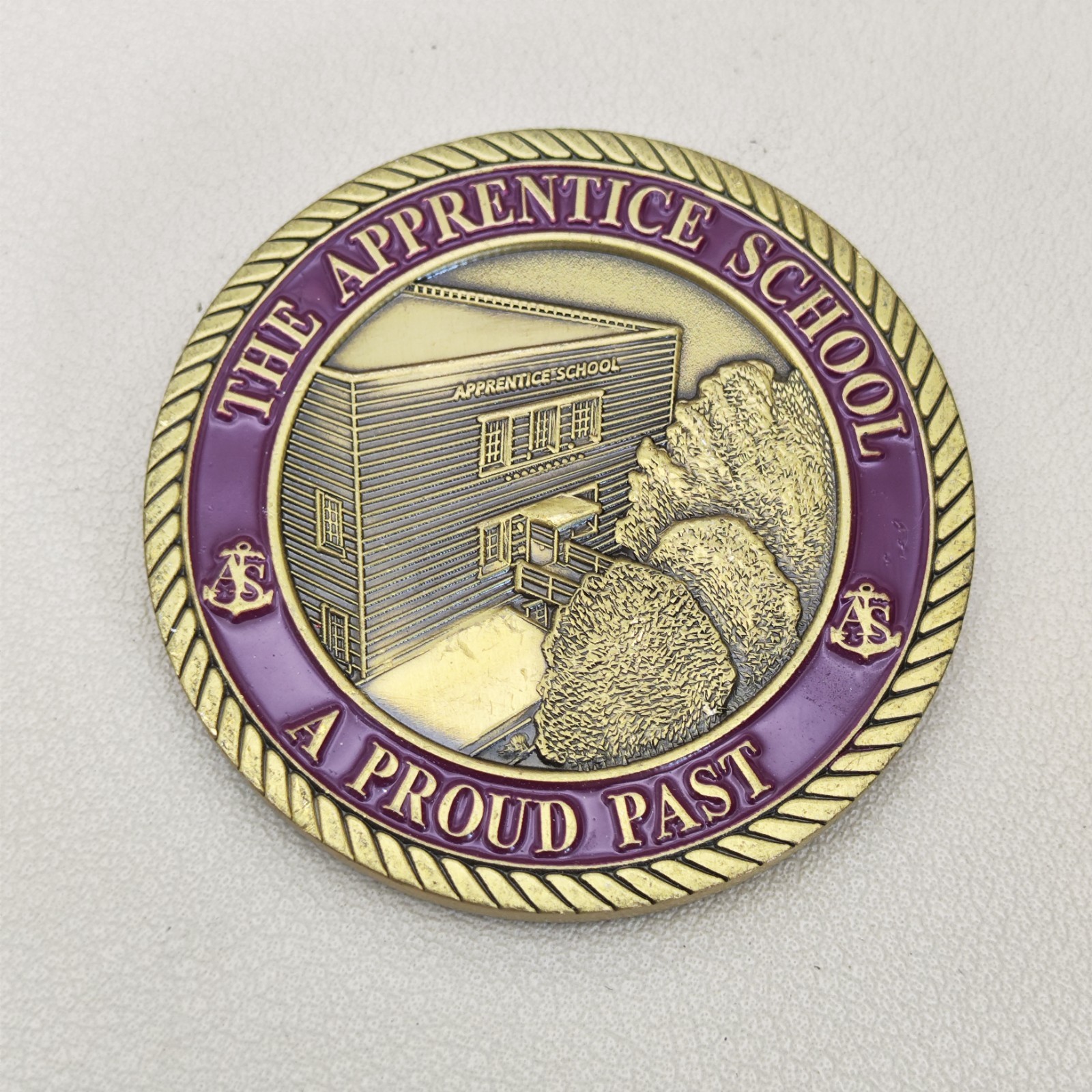 The Apprentice School Groundbreaking Challenge Coin