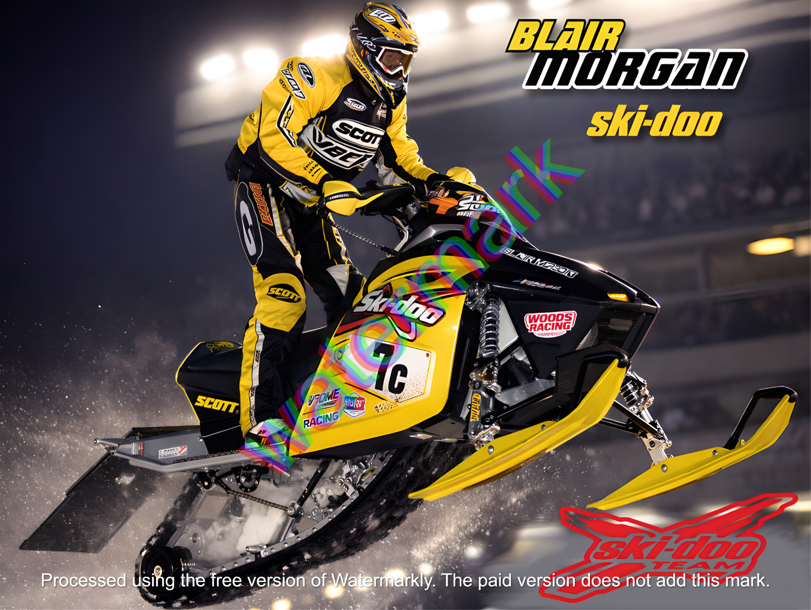 Ski Doo Blair Morgan  Metal Sign 9