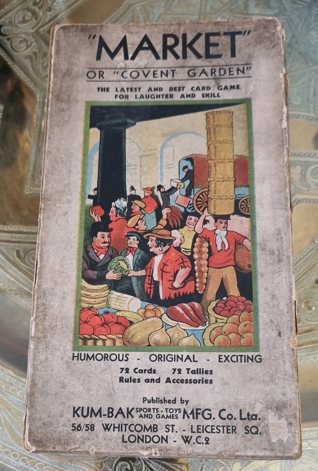 Vintage 1930’s Cards Card Game  – Market or Covent Garden Original Box  complete