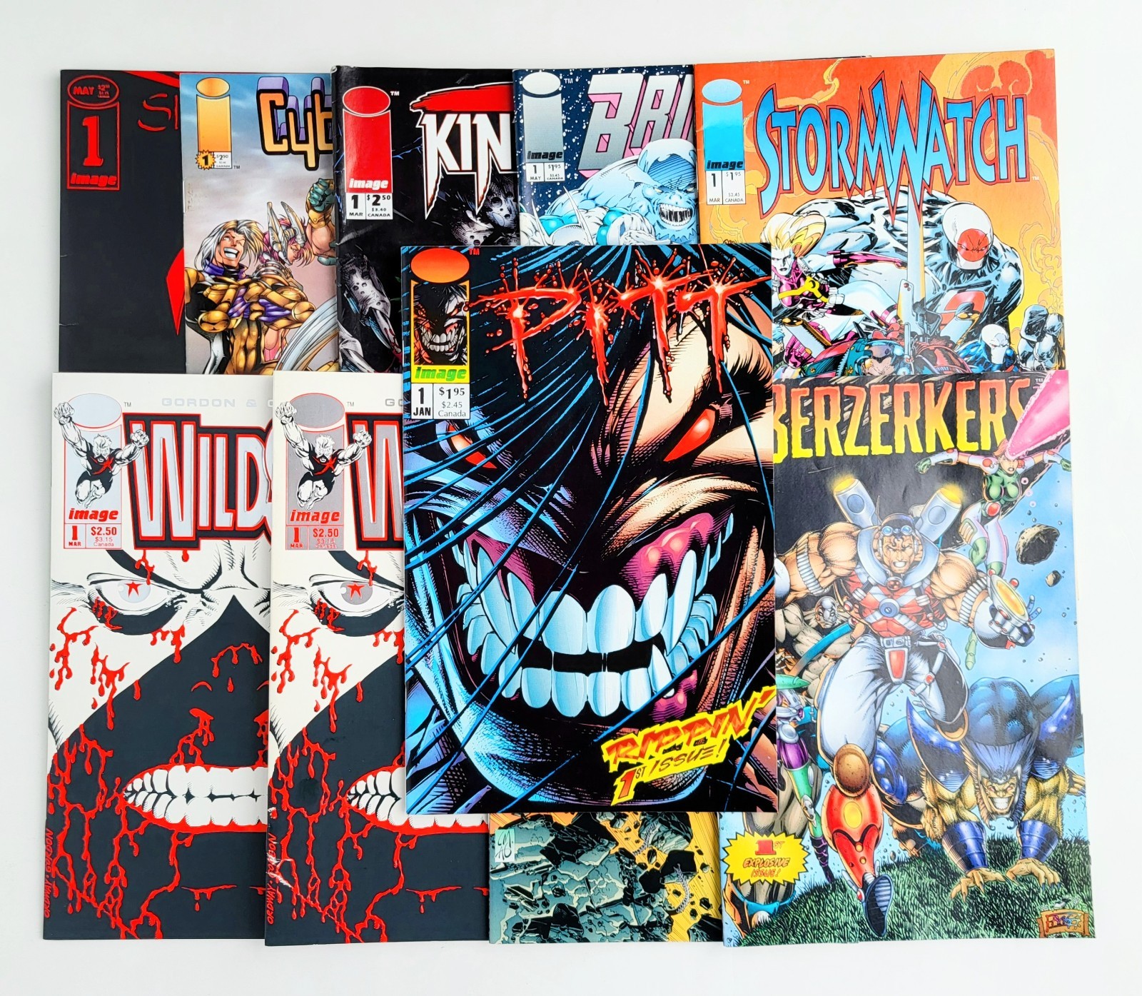 Image 10 Comic Lot All First Issues Rob Liefeld Jim Lee Pitt Stormwatch Kindred 
