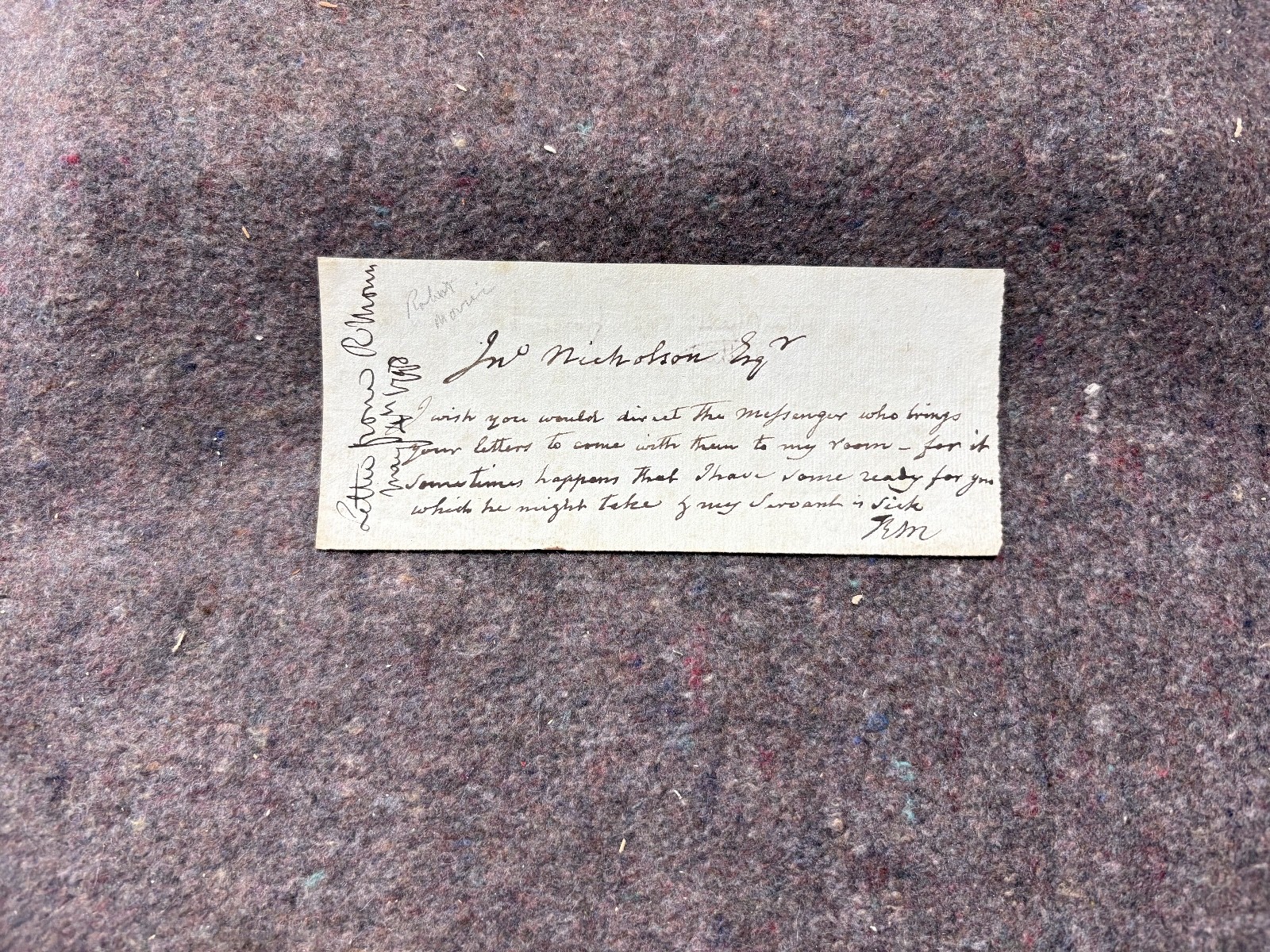 Atq 1700s ROBERT MORRIS Signed Letter-Founding Father-Signer of Dec. of Indep.