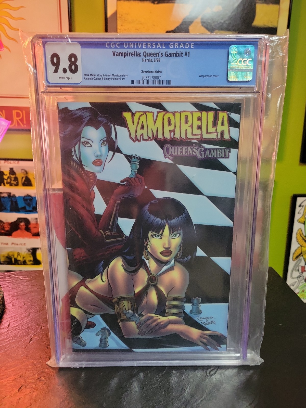 Vampirella Queen's Gambit #1 CGC 9.8 Chromium Edition Harris Comics 1998 WPM