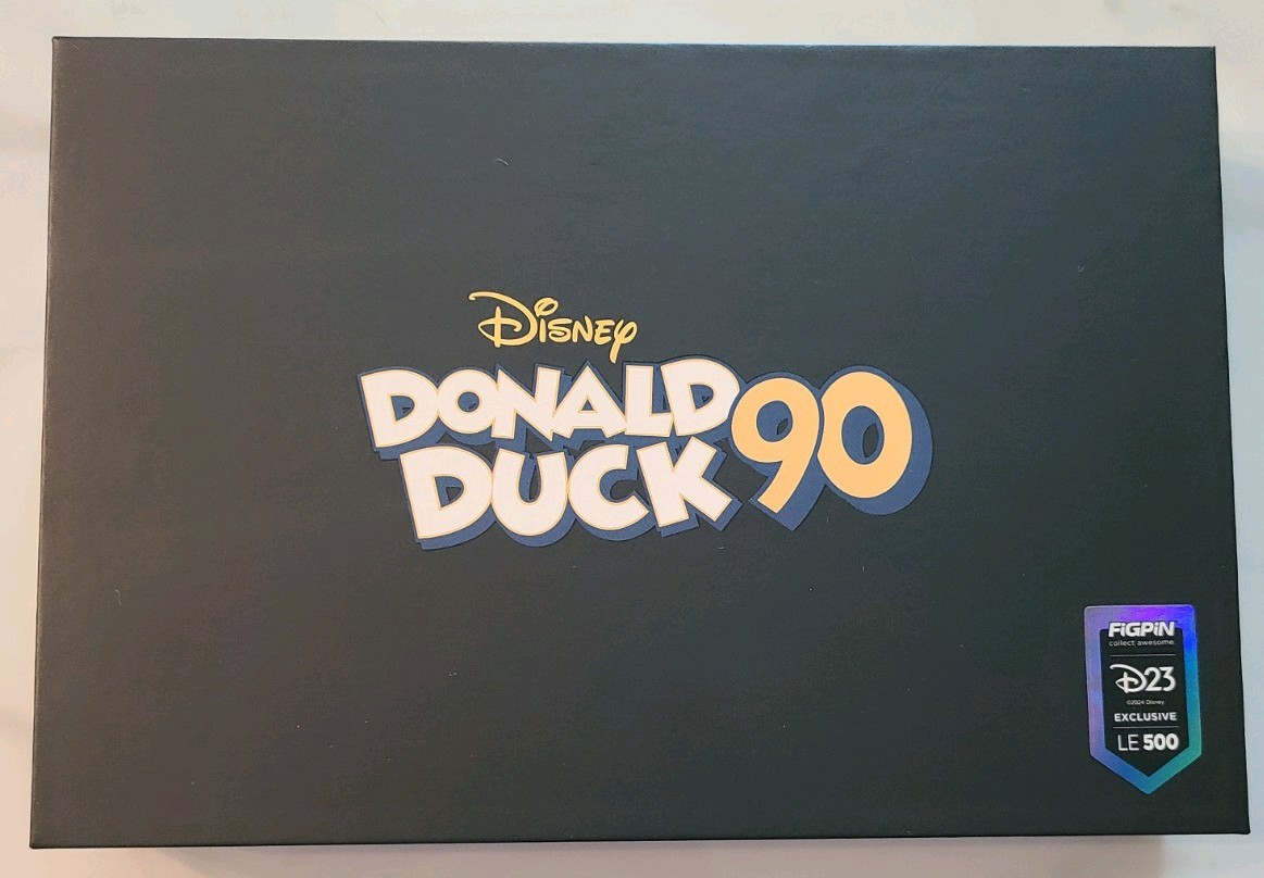 Disney D23 Expo 2024 Exclusive FiGPiN Donald Duck 90th 3-Pin Set LE 500