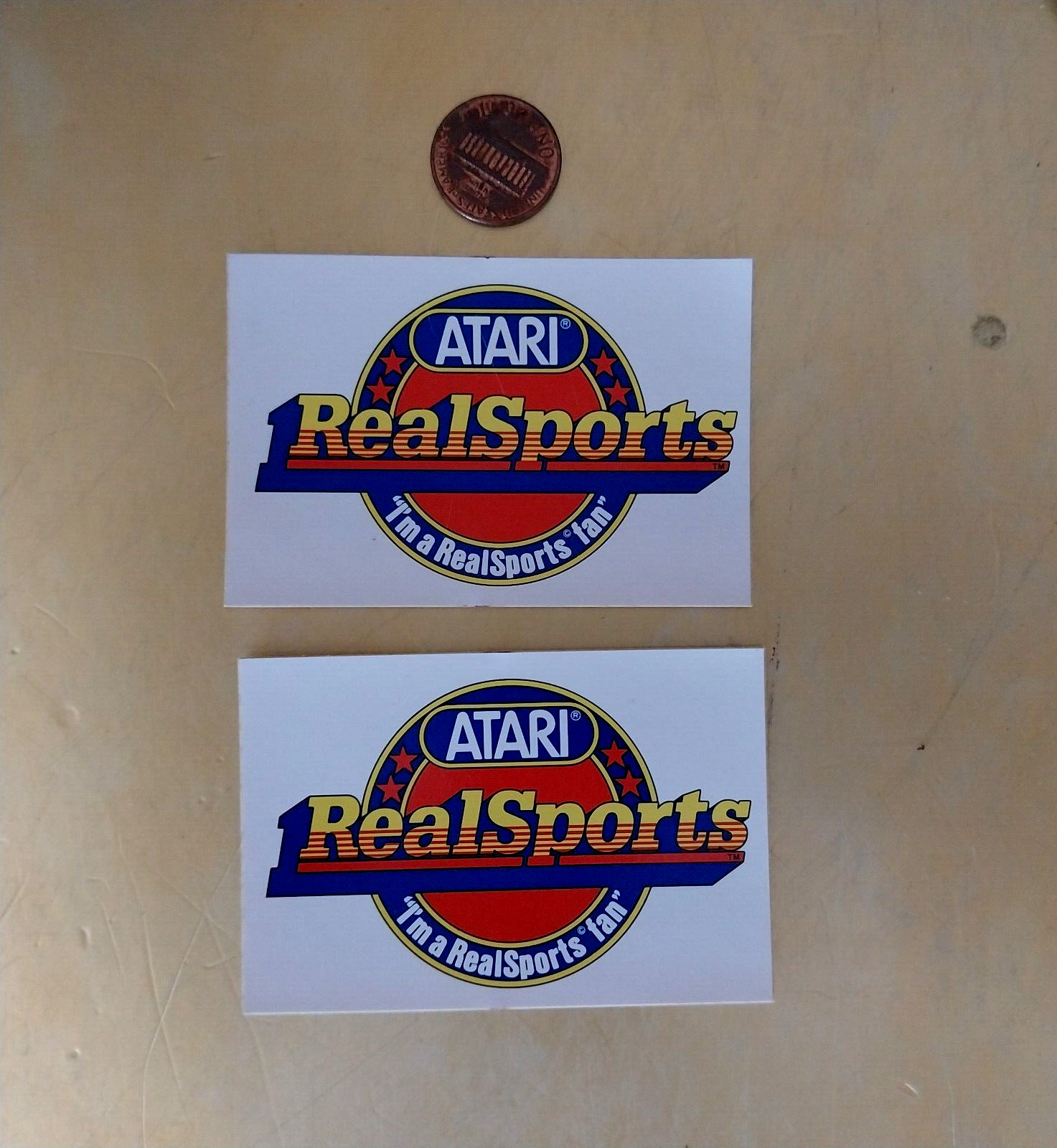 X2 ATARI REALSPORT Sticker / Decal RACING ORIGINAL OLD STOCK