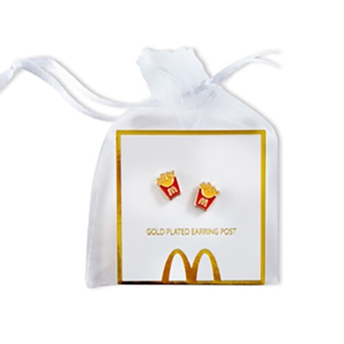 McDonald's French Fry Box Earrings - Earring Pair - NEW