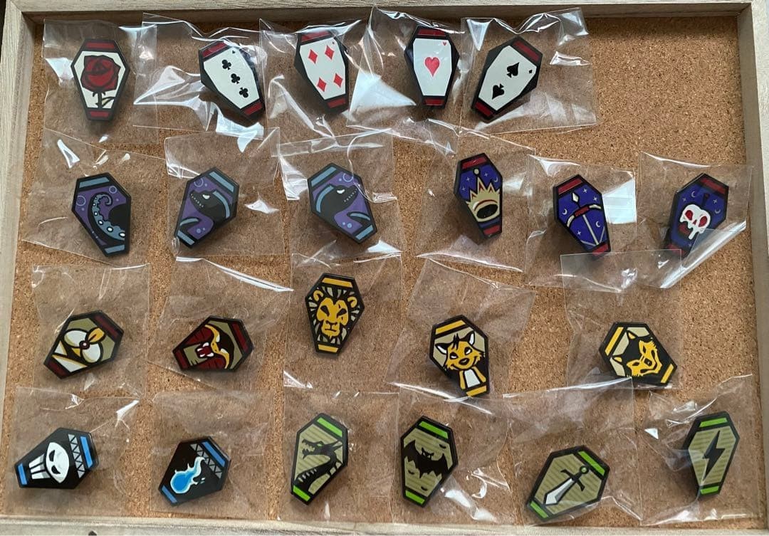 Disney Twisted Wonderland Character Icon Pins Collection Complete 22 Set Japan