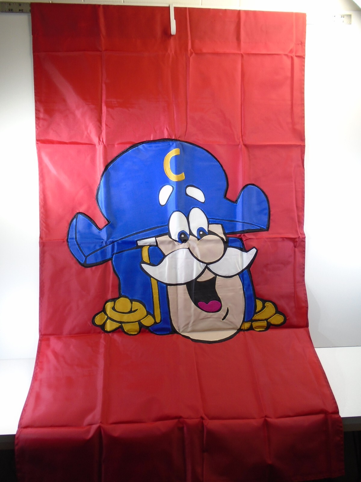 Vtg Cap'n Crunch Cereal Vertical Display Flag 28x40