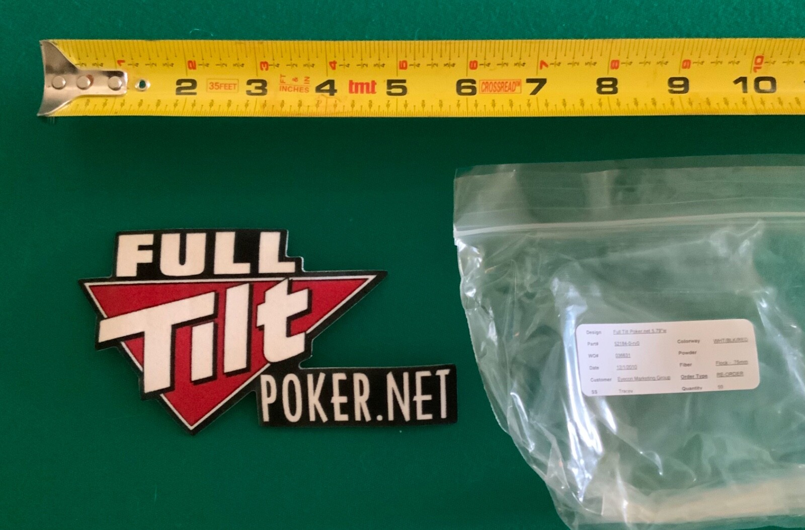 New Full tilt poker.net sticker patch, embroidery sew/glue on uses, Buy more