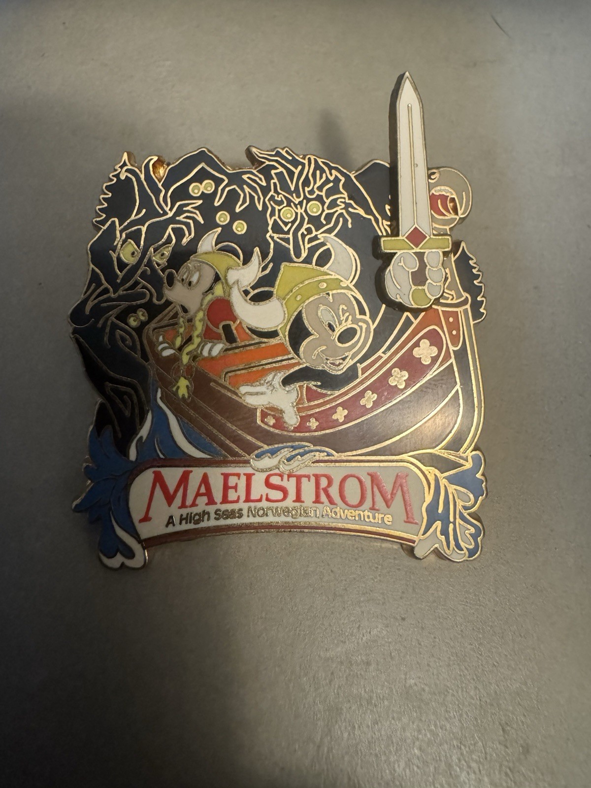 Disney Epcot Maelstrom Attraction Pin Mickey and Minnie Mouse Dressed as Vikings