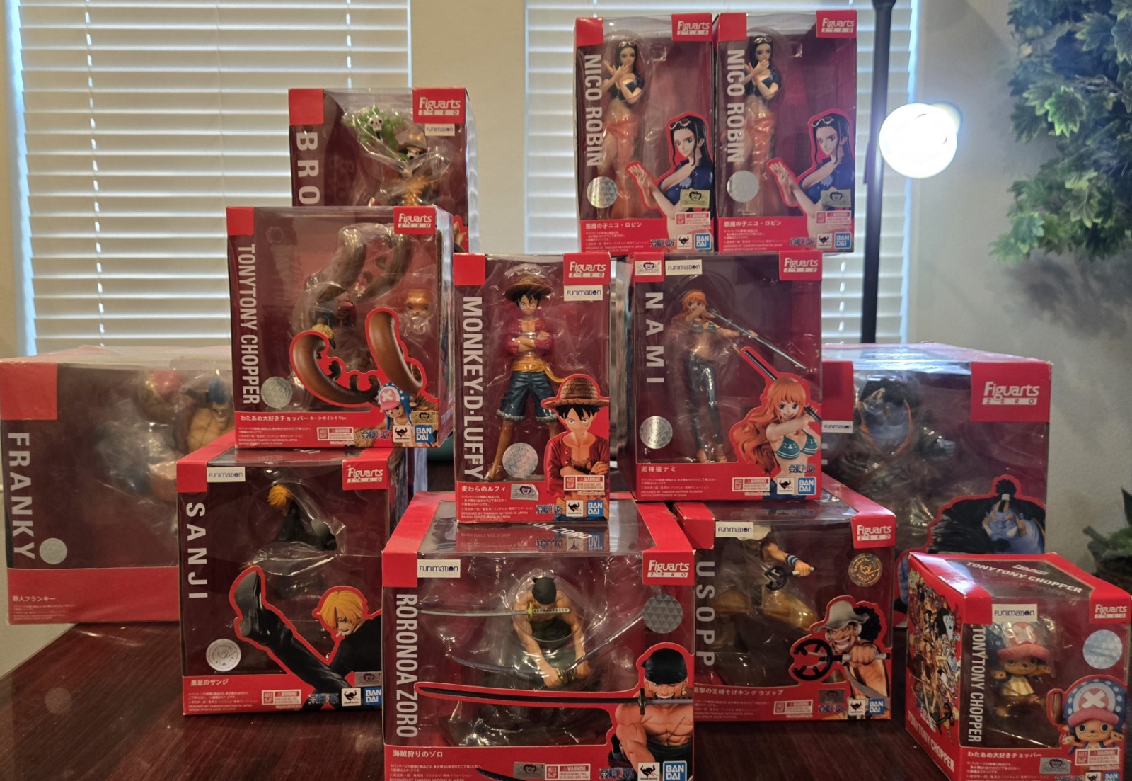One Piece Figure Set Bandai Figuarts Zero- Straw Hat Crew Japan set of 12 