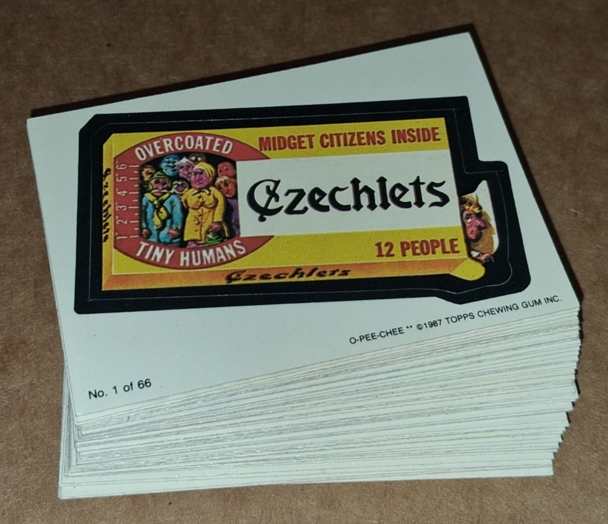 1987 O-Pee-Chee Wacky Packages Complete Set #1-66 OPC Canada Edition RARE