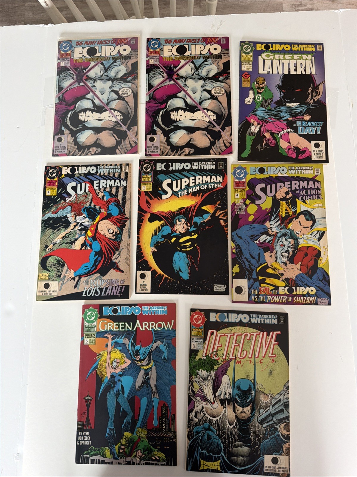 DC Eclipso The Darkness Within Comic Lot of 8 Superman Batman Green Lantern