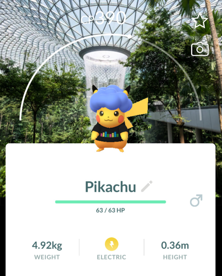 ⚡ PokéXciting PIKACHU Blue 🇸🇬 Singapore Background | Pokémon GO Trade 🔄