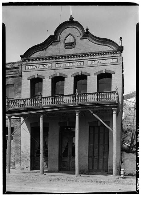 Virginia City Nevada Miners Union Hall 1876 Brick Building Storey County
