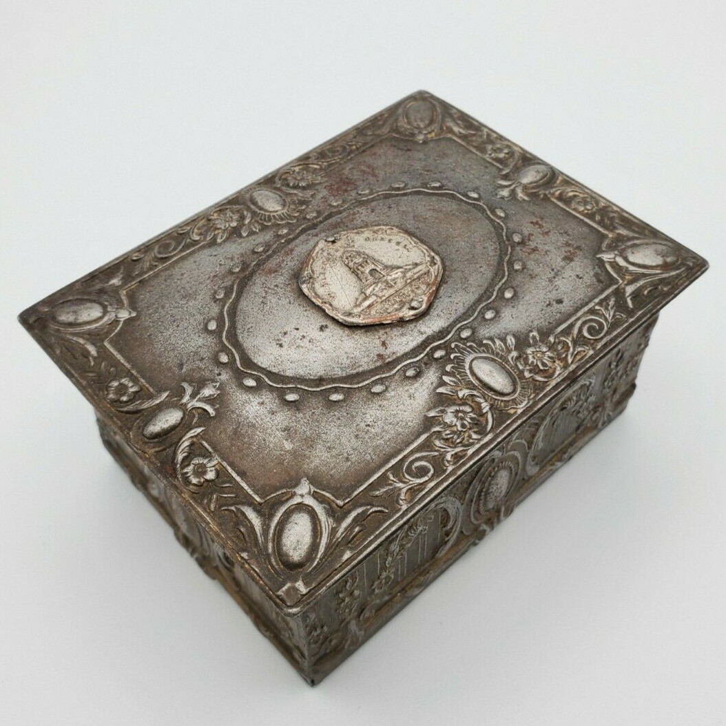Original WWI WW1 German veteran cigar box monument battle 1813 1913 Prussia case