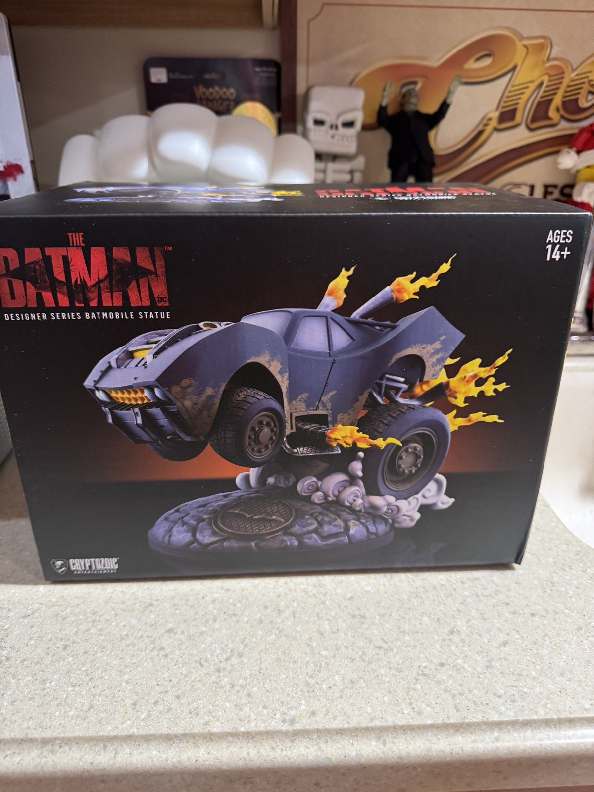 CRYPTOZOIC THE BATMAN DESIGNER SERIES BATMOBILE STATUE THE BATMAN BATMOBILE NEW