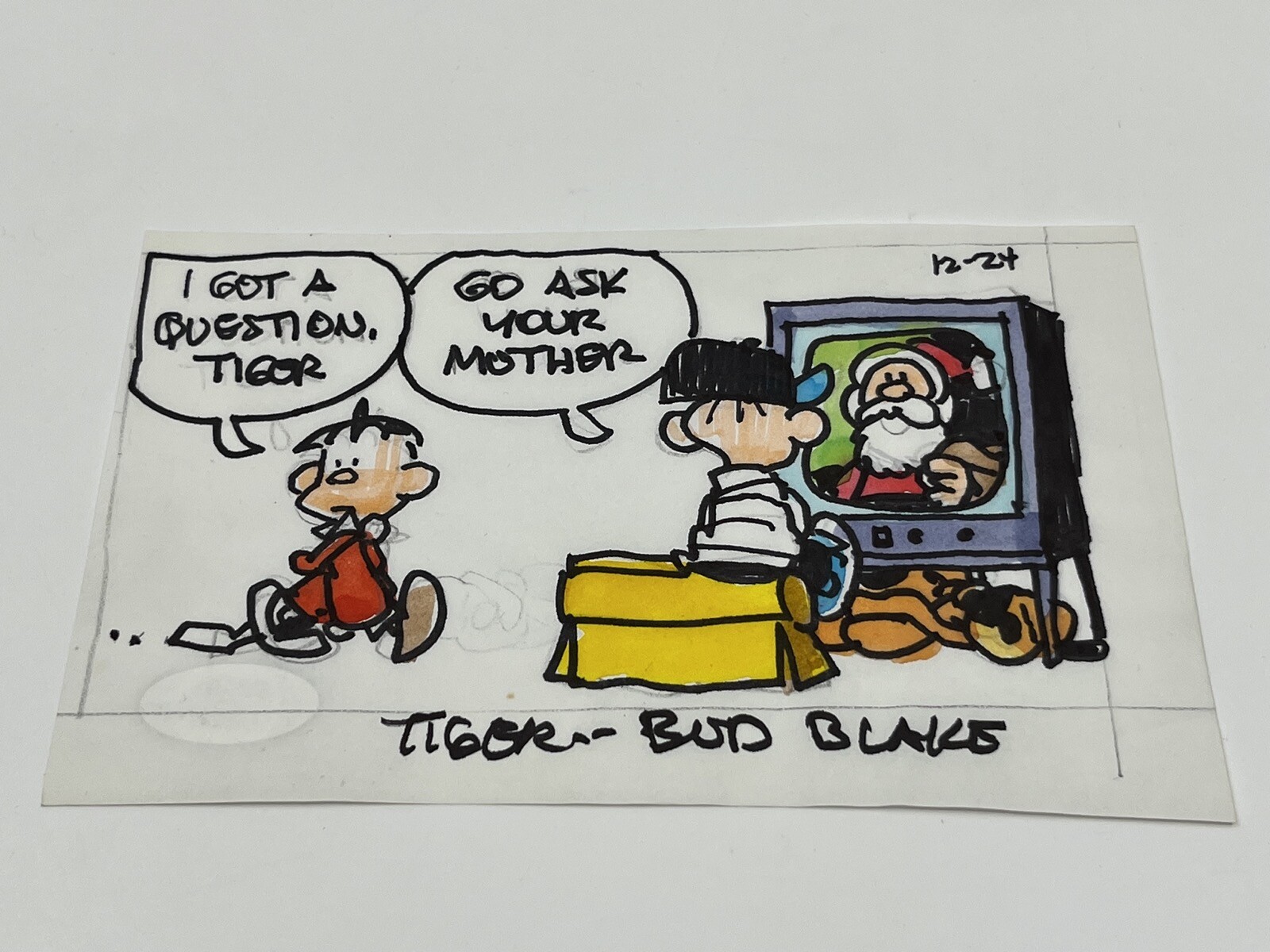Bud Blake Comic Strip Tiger Signed Autograph Art Sketch PSA DNA j2f1c *95