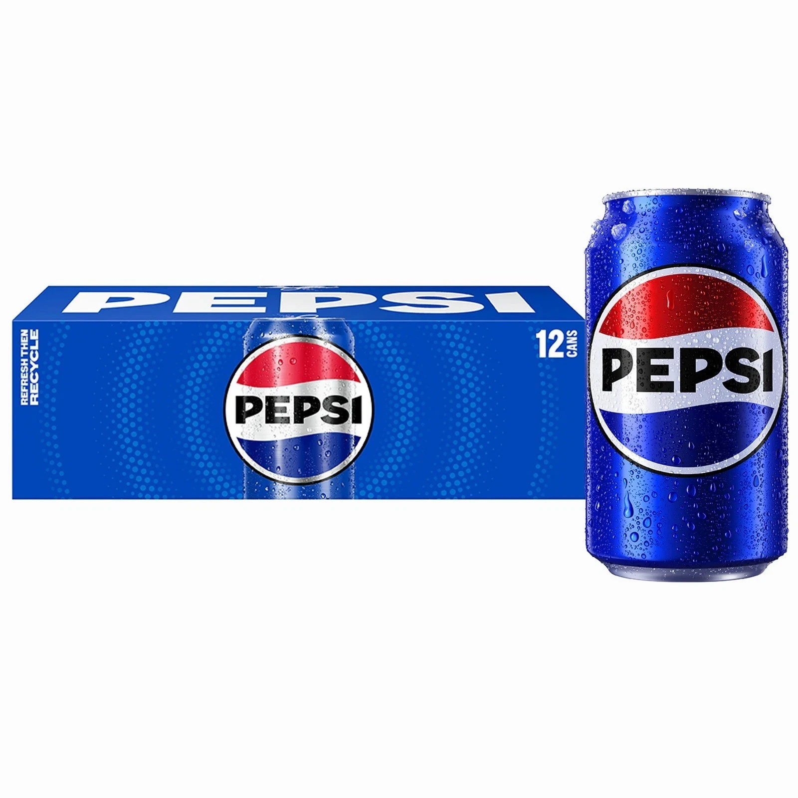 Pepsi Cola Soda Pop, 12 fl oz, 12 pack Cans - ,,
