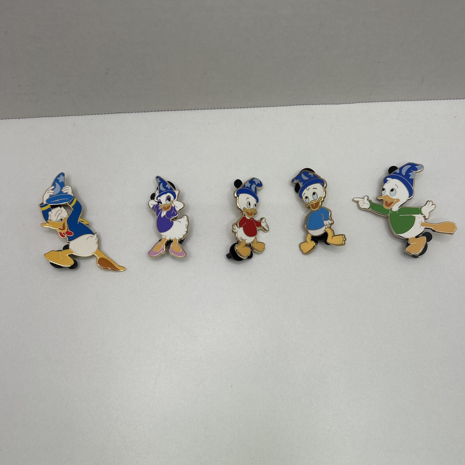 Disney WDI Auctions Donald Duck Family in Sorcerer Hat Pin Set Of 5