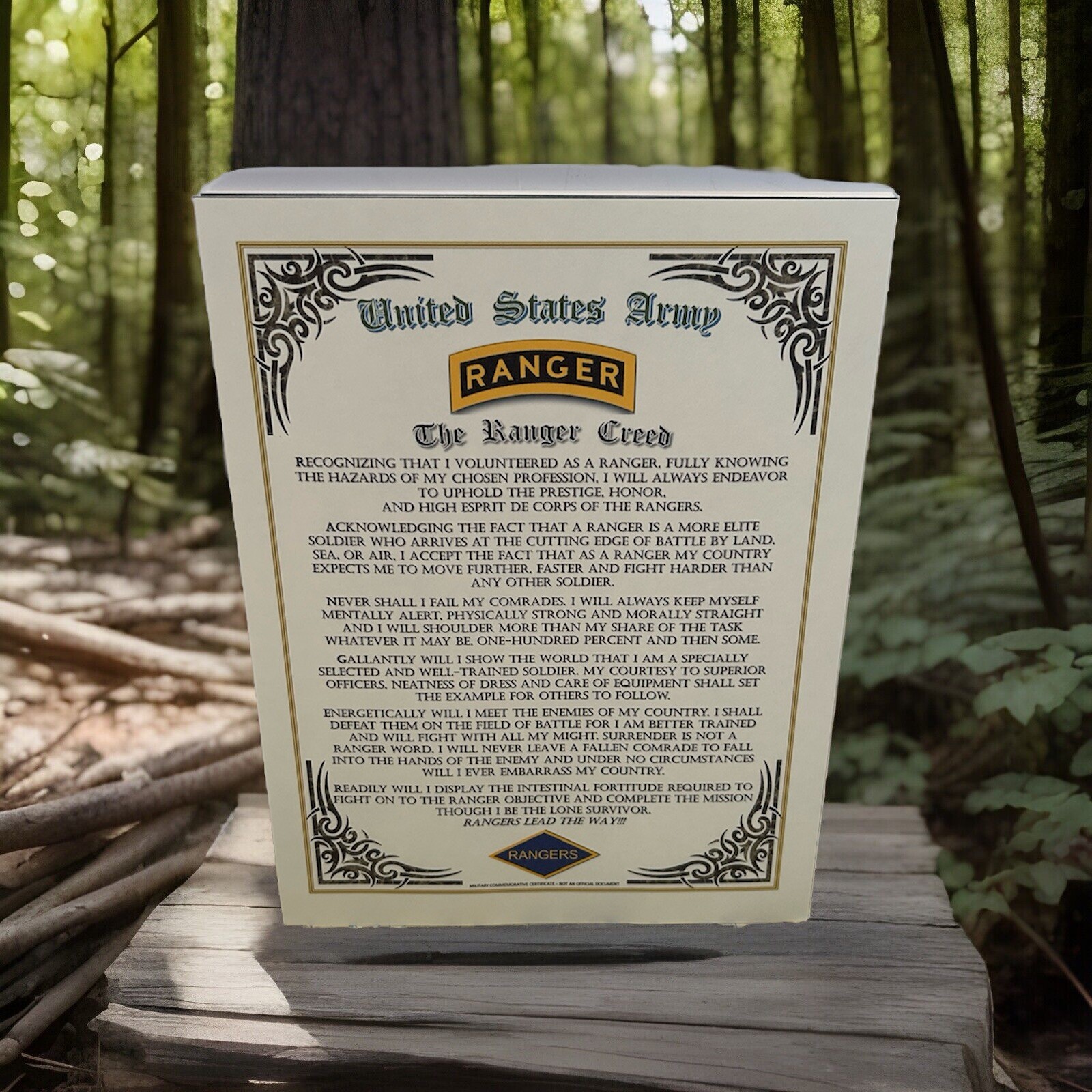 THE RANGER CREED PRINT / U.S. Army ~ Rangers Lead The Way