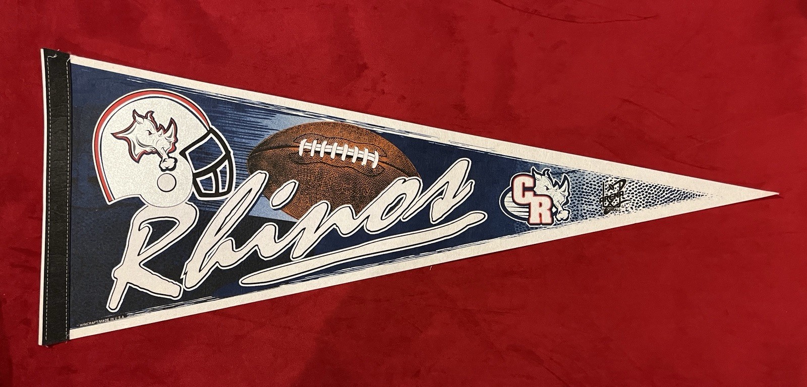 Rare Vintage Carolina Rhinos 29 Inch Arena Football League 2 AFL 2