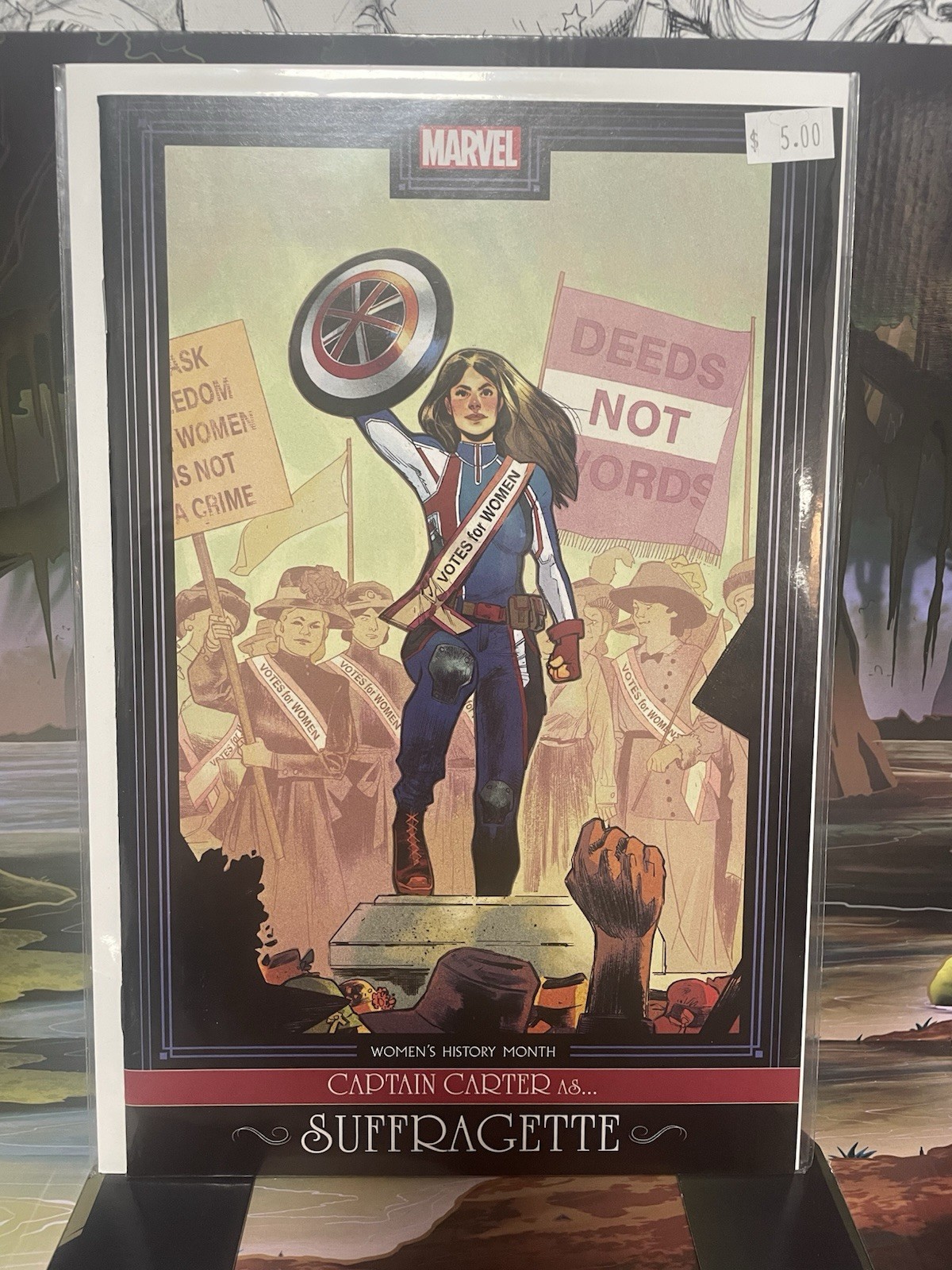 Captain Carter #1 Variant 1st App Captain Carter Marvel Comics NM 