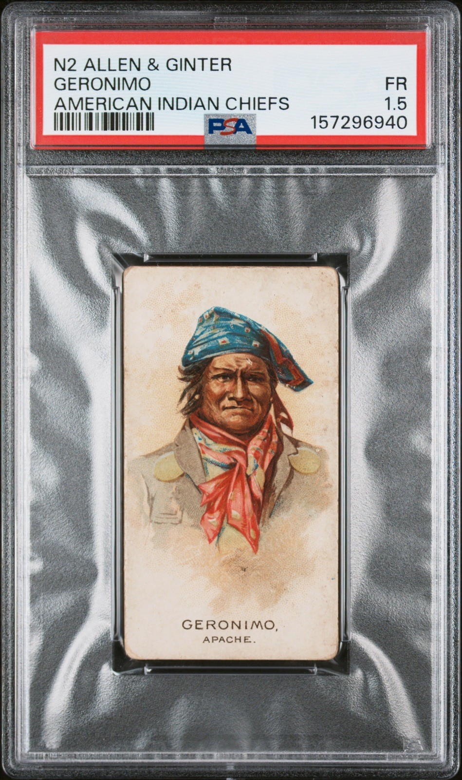 1888 N2 ALLEN & GINTER AMERICAN INDIAN CHIEFS GERONIMO PSA 1.5 157296940