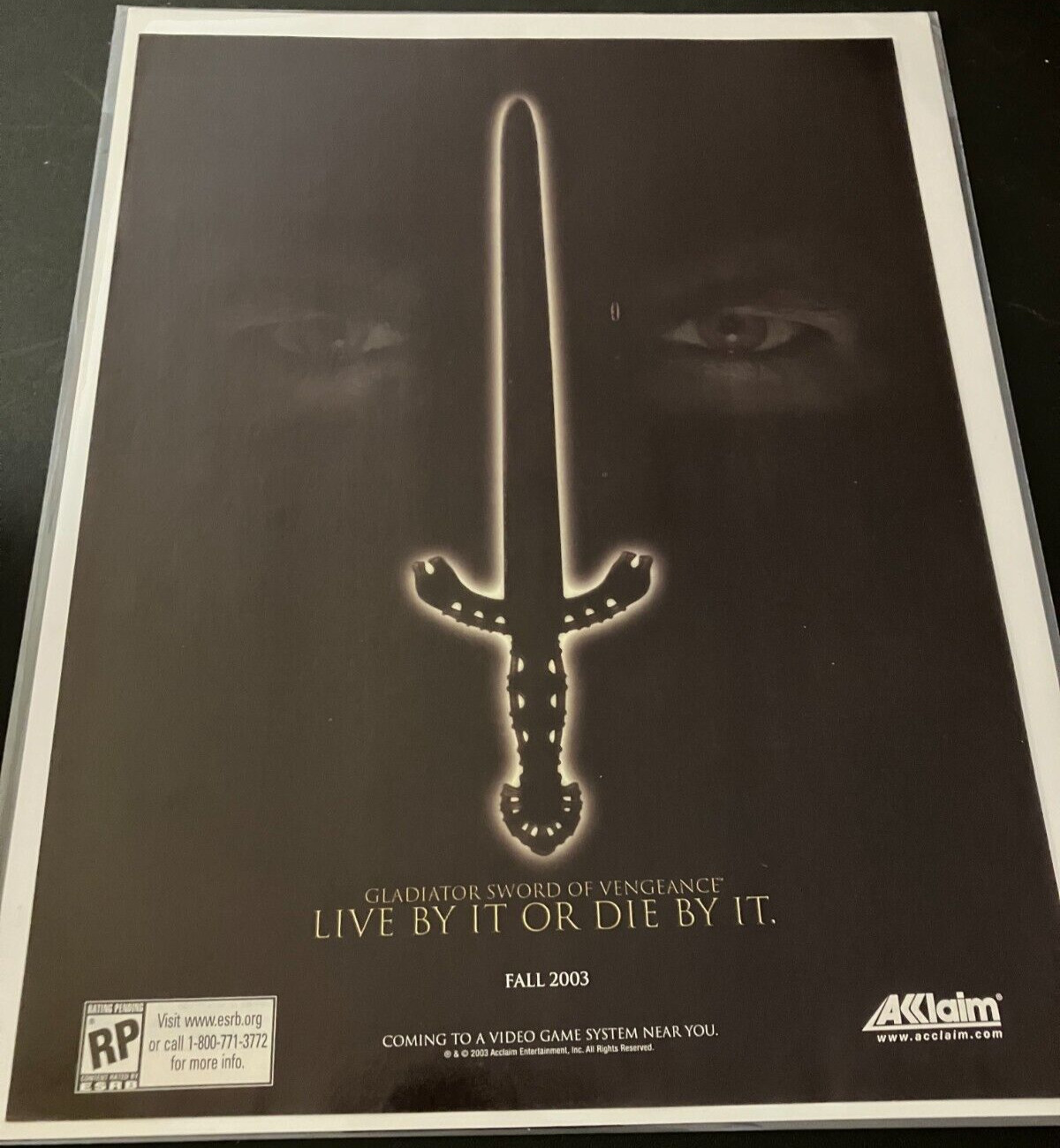 Gladiator: Sword Of Vengeance - Vintage Gaming Print Ad / Poster / Wall Art MINT