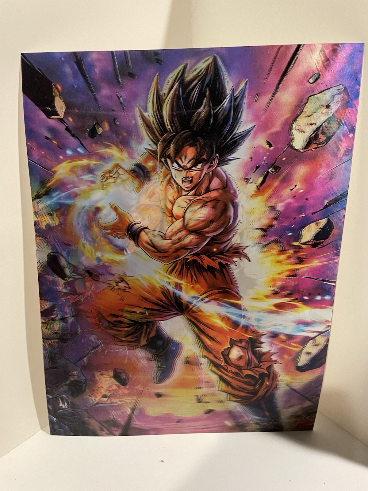 Goku Ultra Instinct, Vegeta Dragonball Z 3D Holographic Lenticular Poster