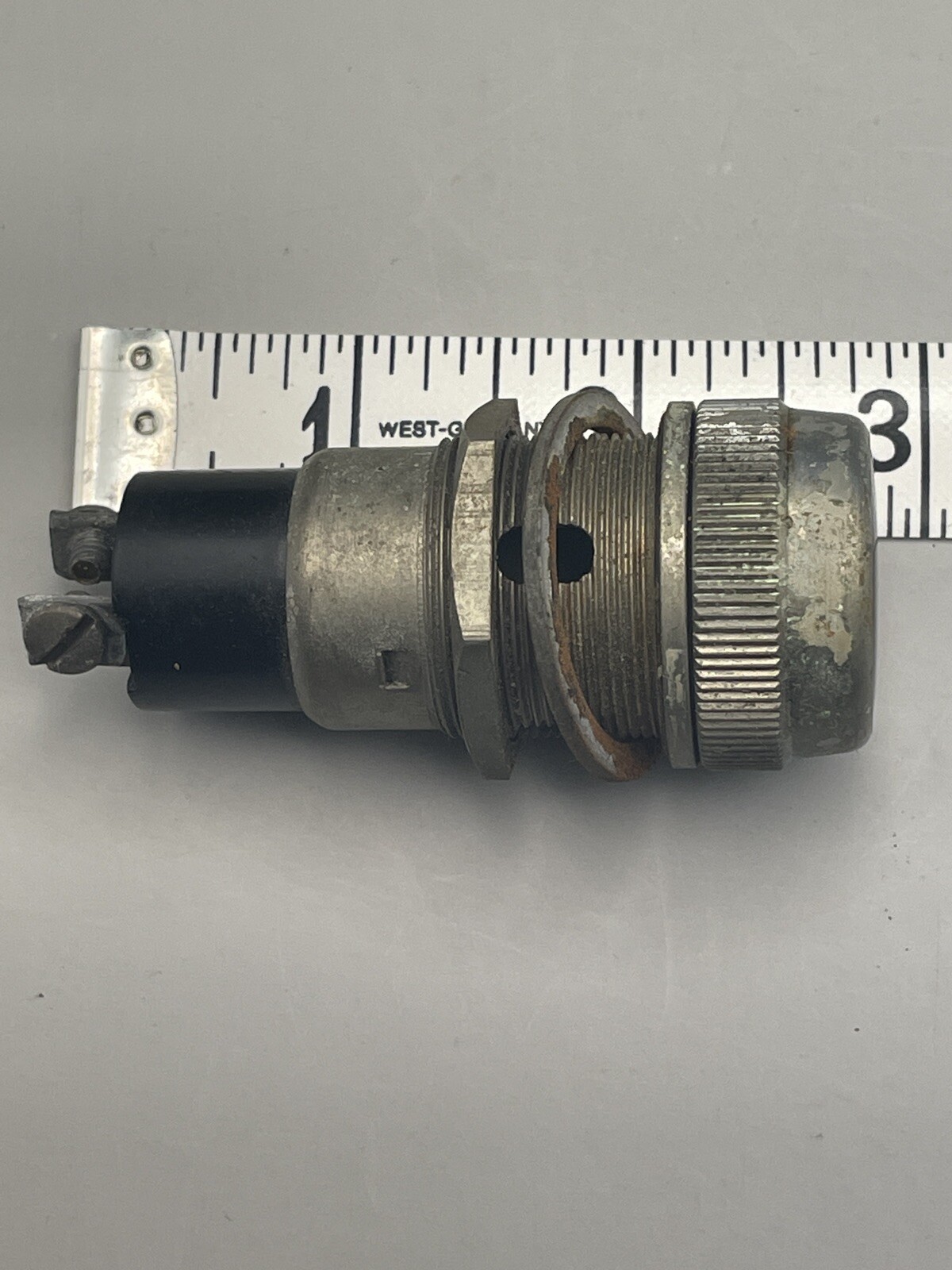 Cool Vintage DIALCO Green INDICATOR LAMP Gas Valve Lens Steampunk Prop F7A8