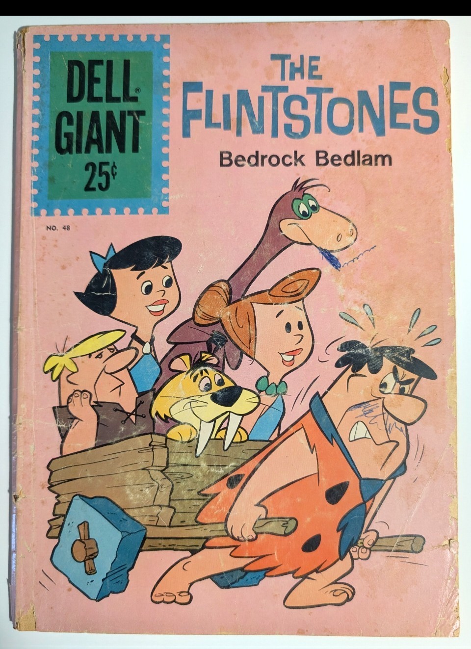 Dell Giant #48 GD/VG 3.0 Historic Hanna-Barbera TV1st App Flintstones
