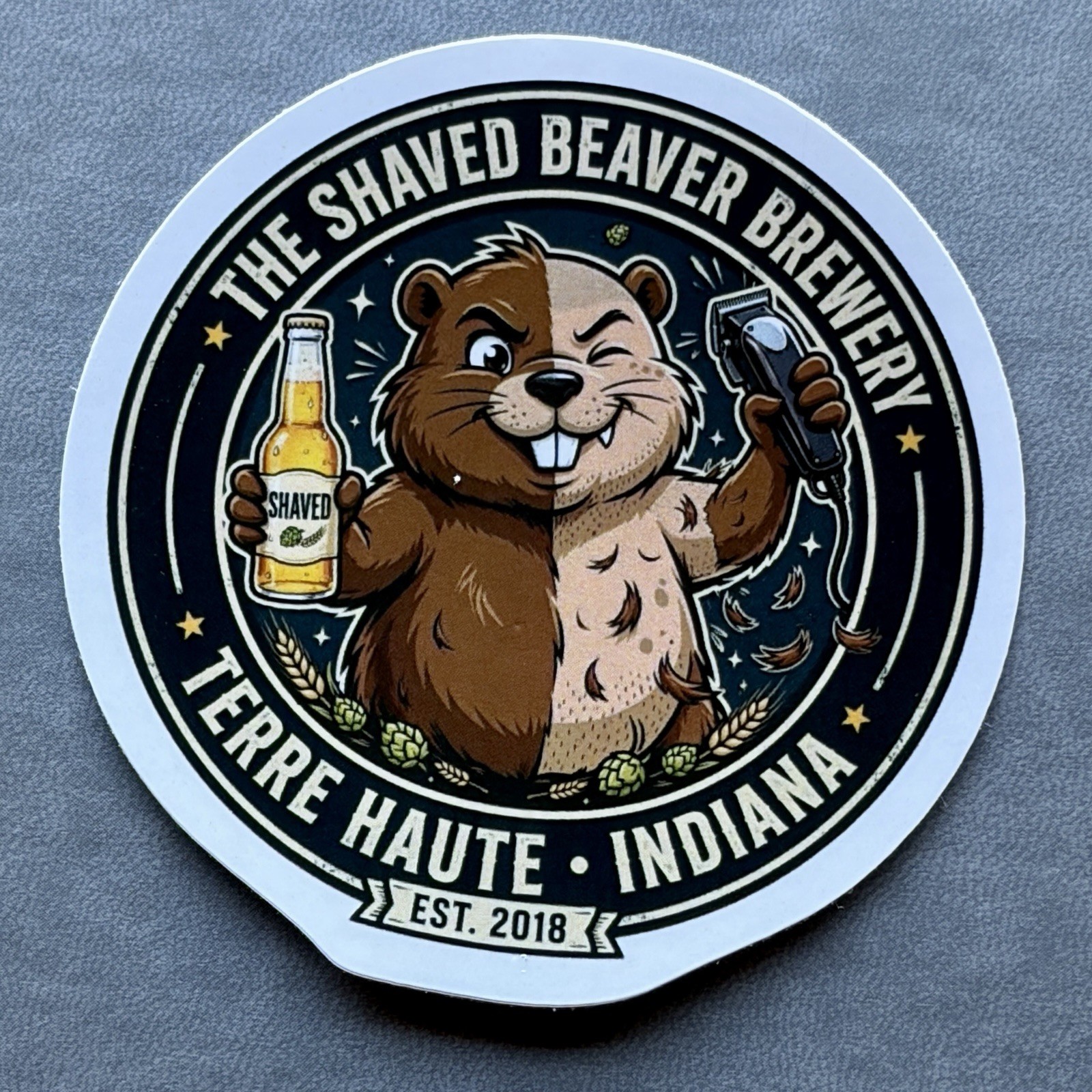 Big Beaver Brewing Company STICKER decal craft Brewery Micro Beer 3” Vinyl